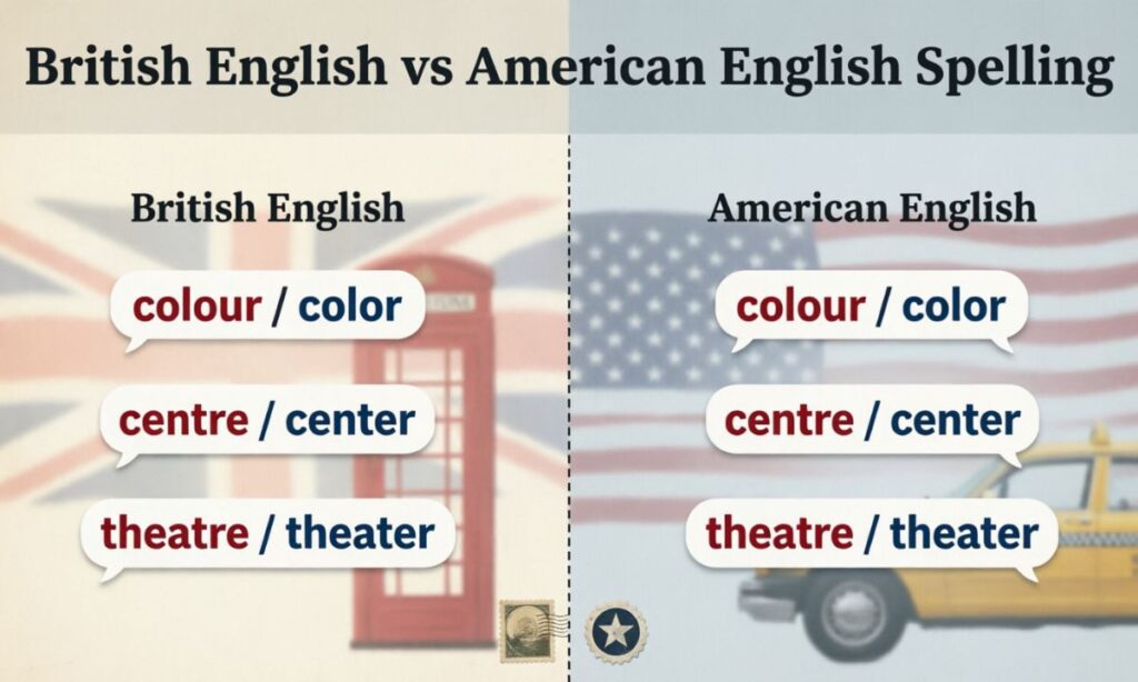 British English vs American English Spelling