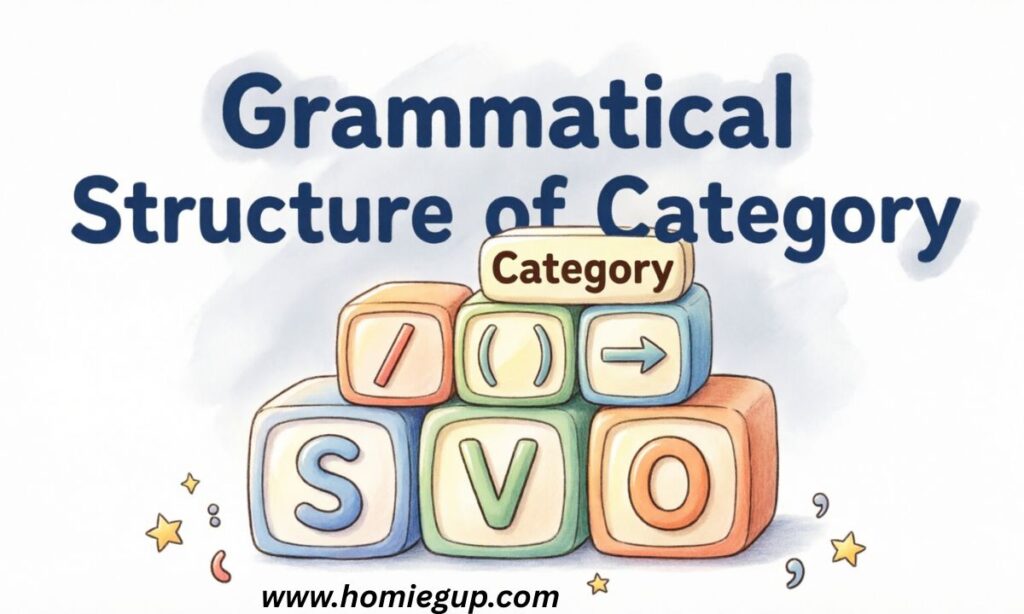 Grammatical Structure of Category