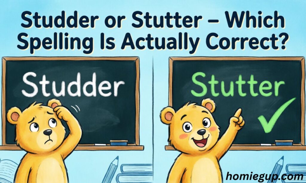 Studder or Stutter – Which Spelling Is Actually Correct