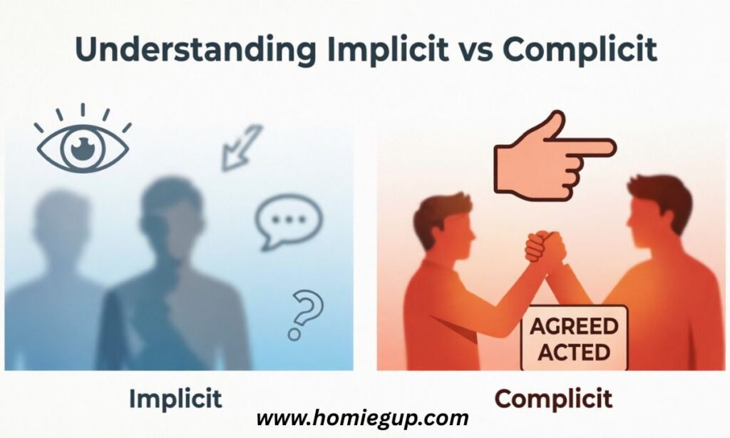 Understanding Implicit vs Complicit