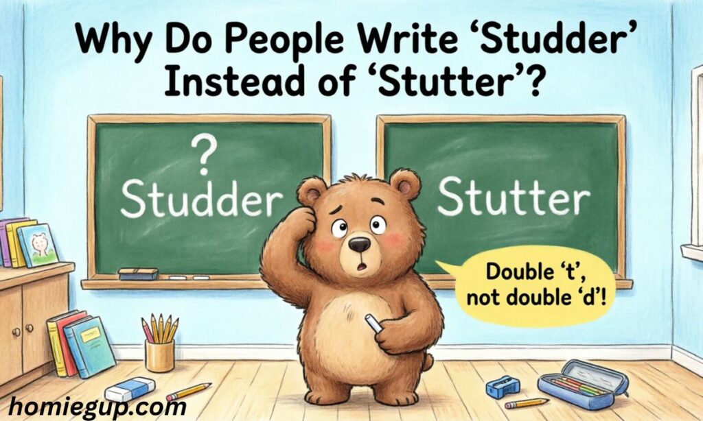 Why Do People Write Studder Instead of Stutter