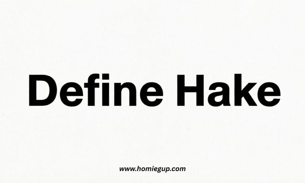 Define Hake