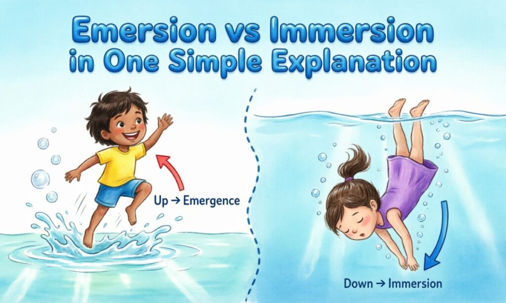 Emersion vs Immersion in One Simple Explanation