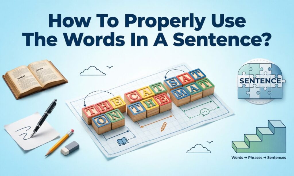 How To Properly Use The Words In A Sentence