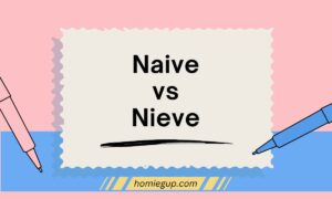 Naive vs Nieve