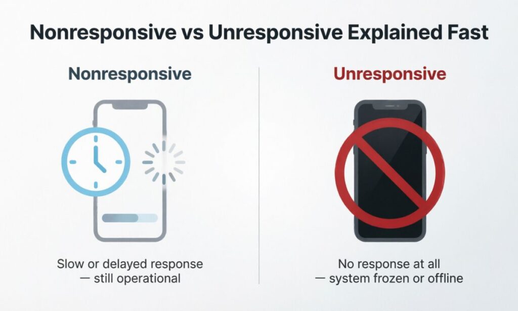 Nonresponsive vs Unresponsive Explained Fast