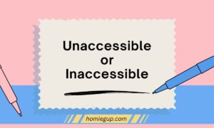 Unaccessible or Inaccessible
