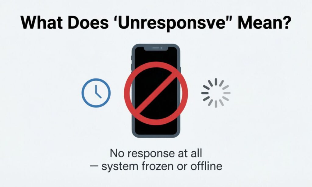 What Does Unresponsive Mean