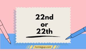 22nd or 22th