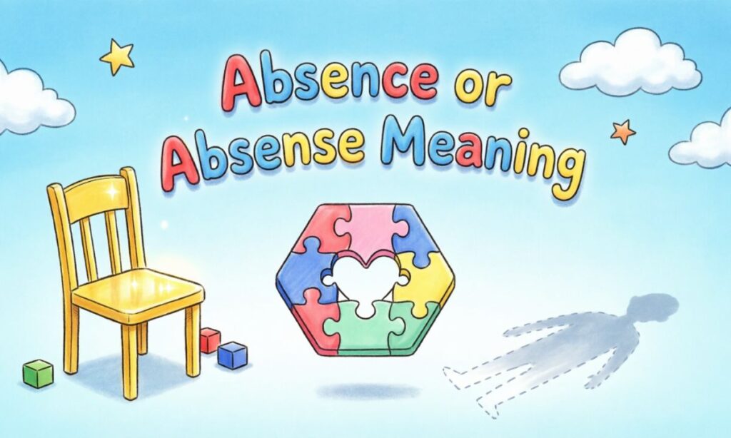 Absence or Absense Meaning