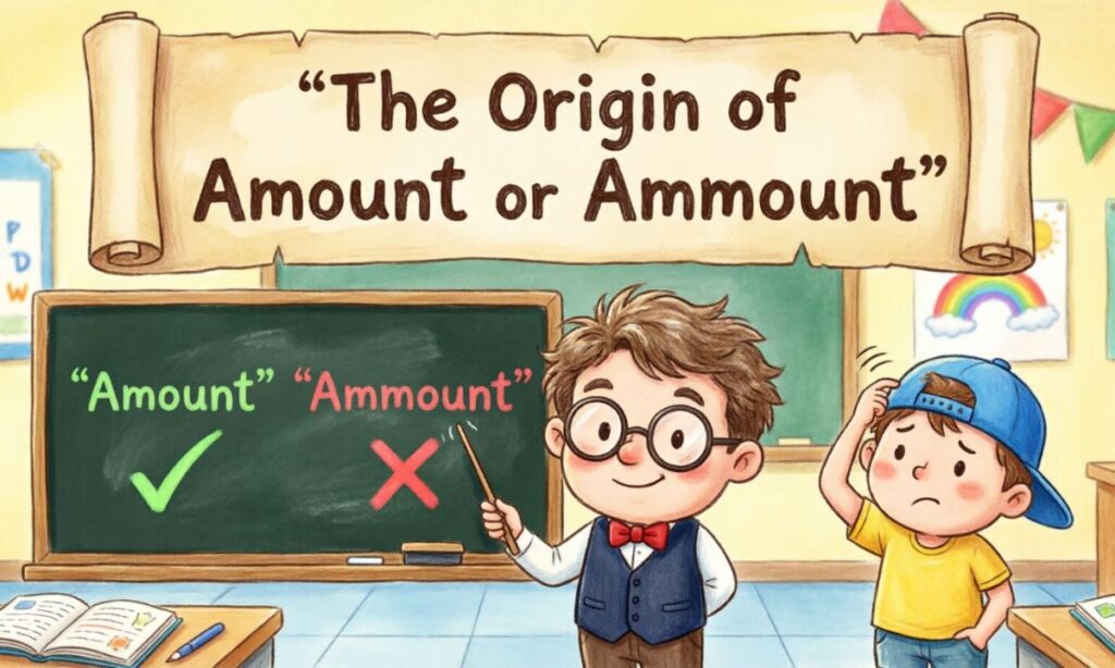 The Origin of Amount or Ammount