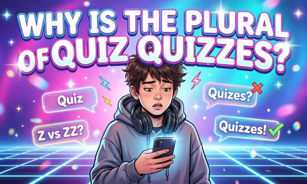 Why Is the Plural of Quiz Quizzes
